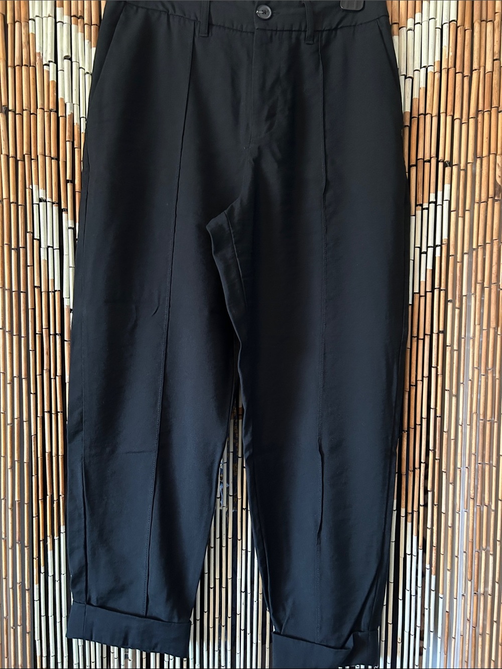 a new day Black Women's Tailored Cuffed Trousers